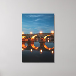 Brug in Koblenz Duitsland Canvas Afdruk