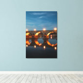 Brug in Koblenz Duitsland Canvas Afdruk (Insitu (Houten vloer))