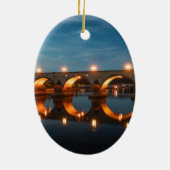 Brug in Koblenz Duitsland Keramisch Ornament (Achterkant)