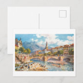 Brug in Nice, Frankrijk, Briefkaart (Voorkant / Achterkant)