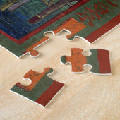 Brug in Rain na Hiroshige door Vincent Van Gogh Legpuzzel (Zijkant)