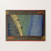 Brug in Rain na Hiroshige door Vincent Van Gogh Legpuzzel (Horizontaal)