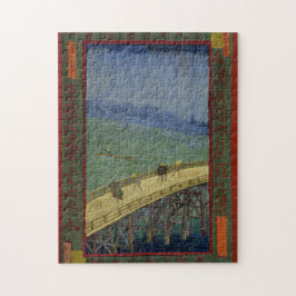 Brug in Rain na Hiroshige door Vincent Van Gogh Legpuzzel