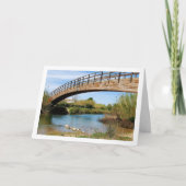 Brug in Riba-roja de Túria, Spaanse stad Kaart (Voorkant)