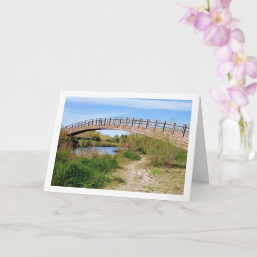 Brug in Riba-roja de Túria, Spaanse stad Kaart (Orchidee)