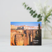 Brug in Ronda in Spanje Briefkaart (Staand voorkant)