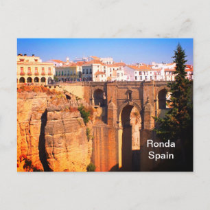 Brug in Ronda in Spanje Briefkaart