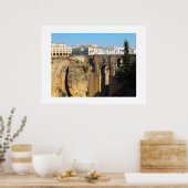 Brug in Ronda in Spanje Poster (Keuken)