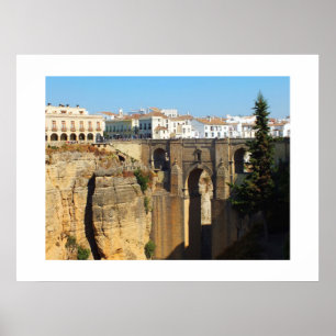 Brug in Ronda in Spanje Poster