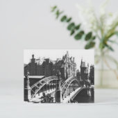 Brug in Speicherstadt Hamburg, c.1910 Briefkaart (Staand voorkant)