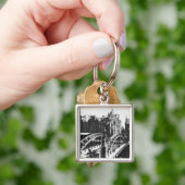 Brug in Speicherstadt Hamburg, c.1910 Sleutelhanger (Hand)
