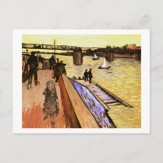 Brug in Trinquetaille, Vincent Van Gogh Briefkaart (Voorkant)