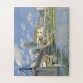Brug in Villeneu door Sisley Impressionist Paint Legpuzzel (Verticaal)