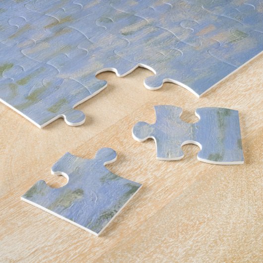 Brug in Villeneu door Sisley Impressionist Paint Legpuzzel (Zijkant)