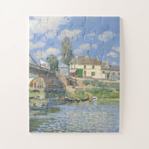 Brug in Villeneu door Sisley Impressionist Paint Legpuzzel