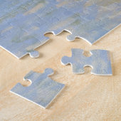 Brug in Villeneu door Sisley Impressionist Paint Legpuzzel (Zijkant)