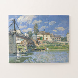 Brug in Villeneu door Sisley Impressionist Paint Legpuzzel