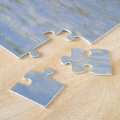 Brug in Villeneu door Sisley Impressionist Paint Legpuzzel (Zijkant)