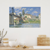 Brug in Villeneu door Sisley Impressionist Paint Poster (Keuken)