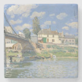 Brug in Villeneu door Sisley Impressionist Paint Stenen Onderzetter (Voorkant)