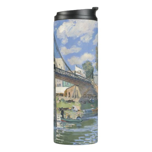 Brug in Villeneu door Sisley Impressionist Paint Thermosbeker (Gedraaid links)