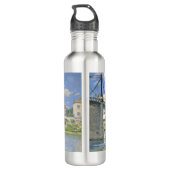 Brug in Villeneu door Sisley Impressionist Paint Waterfles (Achterkant)