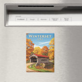 Brug in Winterset Iowa Reizen Magneet (Insitu (Vaatwasser))