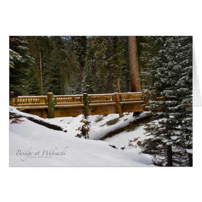 Brug in Wuksachi (Voorkant Horizontaal)