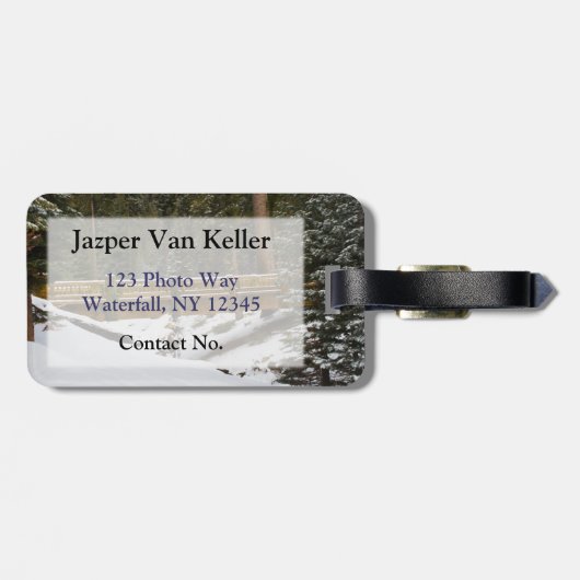 Brug in Wuksachi Bagagelabel (Achterkant horizontaal)