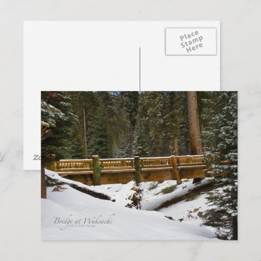 Brug in Wuksachi Briefkaart (Voorkant / Achterkant)