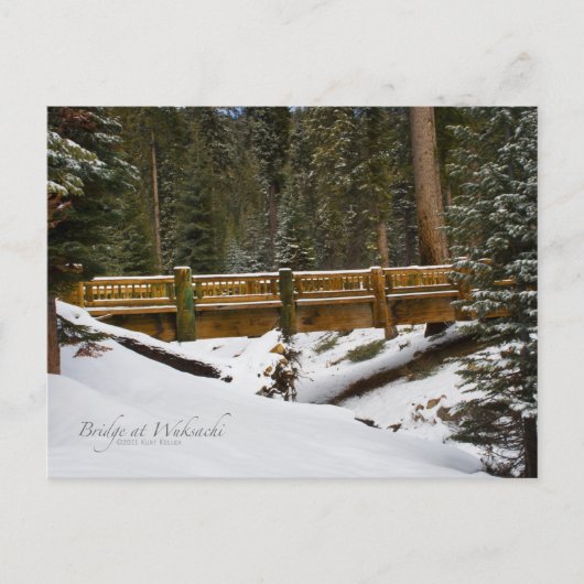 Brug in Wuksachi Briefkaart (Voorkant)