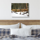 Brug in Wuksachi Canvas Afdruk (Insitu (Slaapkamer))