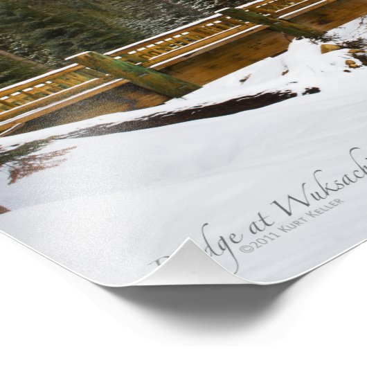 Brug in Wuksachi Foto Afdruk (Hoek)