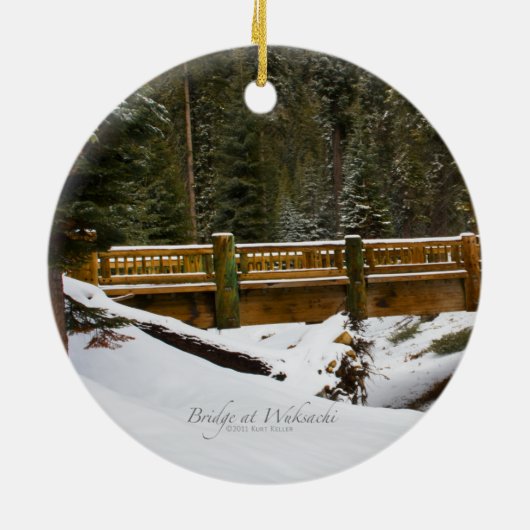 Brug in Wuksachi Keramisch Ornament (Achterkant)