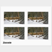 Brug in Wuksachi Rechthoekige Sticker (Vel)