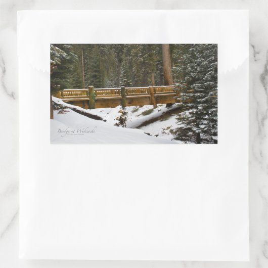 Brug in Wuksachi Rechthoekige Sticker (Tas)