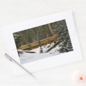 Brug in Wuksachi Rechthoekige Sticker (Envelop)