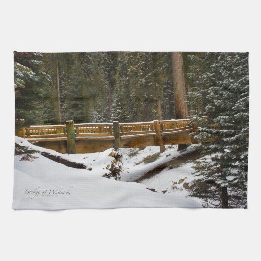 Brug in Wuksachi Theedoek (Horizontaal)