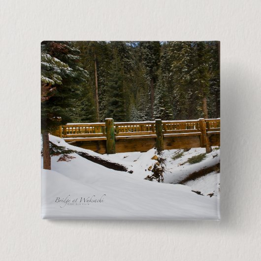 Brug in Wuksachi Vierkante Button 5,1 Cm (Voorkant)