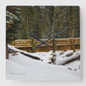 Brug in Wuksachi Vierkante Klok (Voorkant)