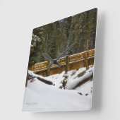 Brug in Wuksachi Vierkante Klok (Hoek)