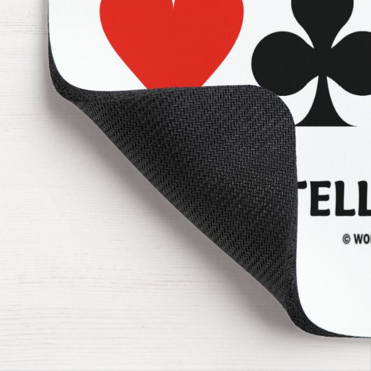 Brug is een intellectueel spel (vier Kaart-eenhede Muismat (Hoek)