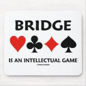 Brug is een intellectueel spel (vier Kaart-eenhede Muismat (Voorkant)