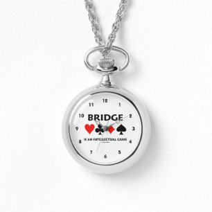 Brug is een Intellectueel Spel (Vier kaartSuits) Horloge