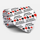 Brug is een spel dat diepten van de menselijke ver stropdas (Opgerold)