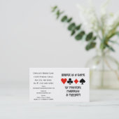 Brug is een spel van mysterie-waanzin en Mayhem Visitekaartje (Staand voorkant)