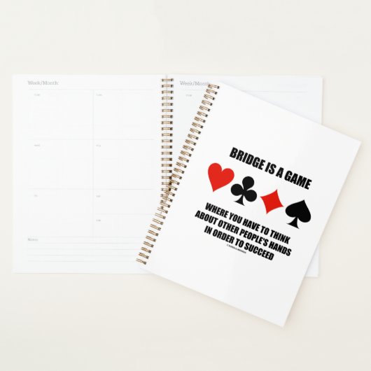 Brug is een spel waar andere mensen denken planner (Display)