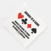 Brug is een spel waar andere mensen denken servet (Hoek)