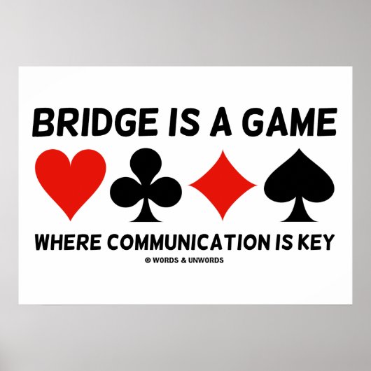Brug is een spel waar de communicatie zeer belangr poster (Voorkant)