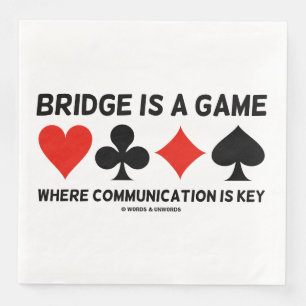 Brug is een spel waar de communicatie zeer belangr servet